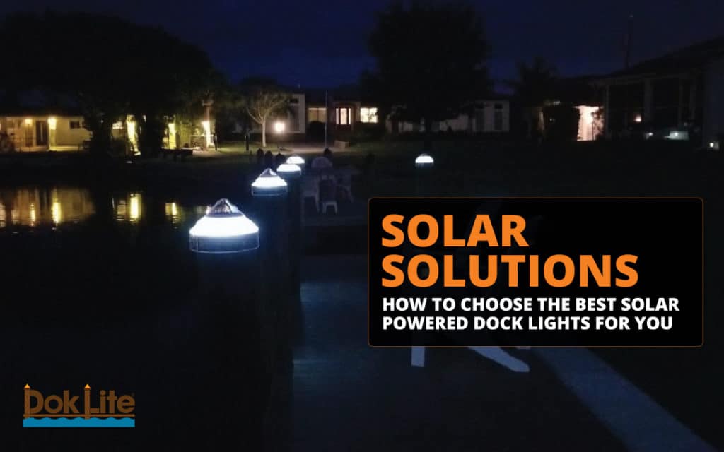 solar powered dock lights